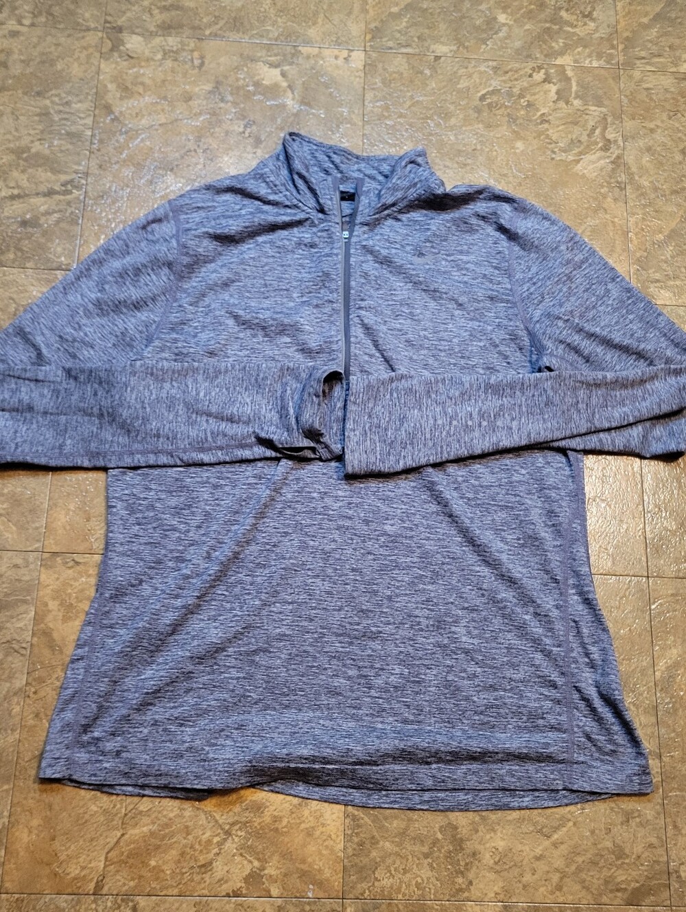 Nike Element 1/2 Zip Running Top Womens Large L Gray Long Sleeve Pullover